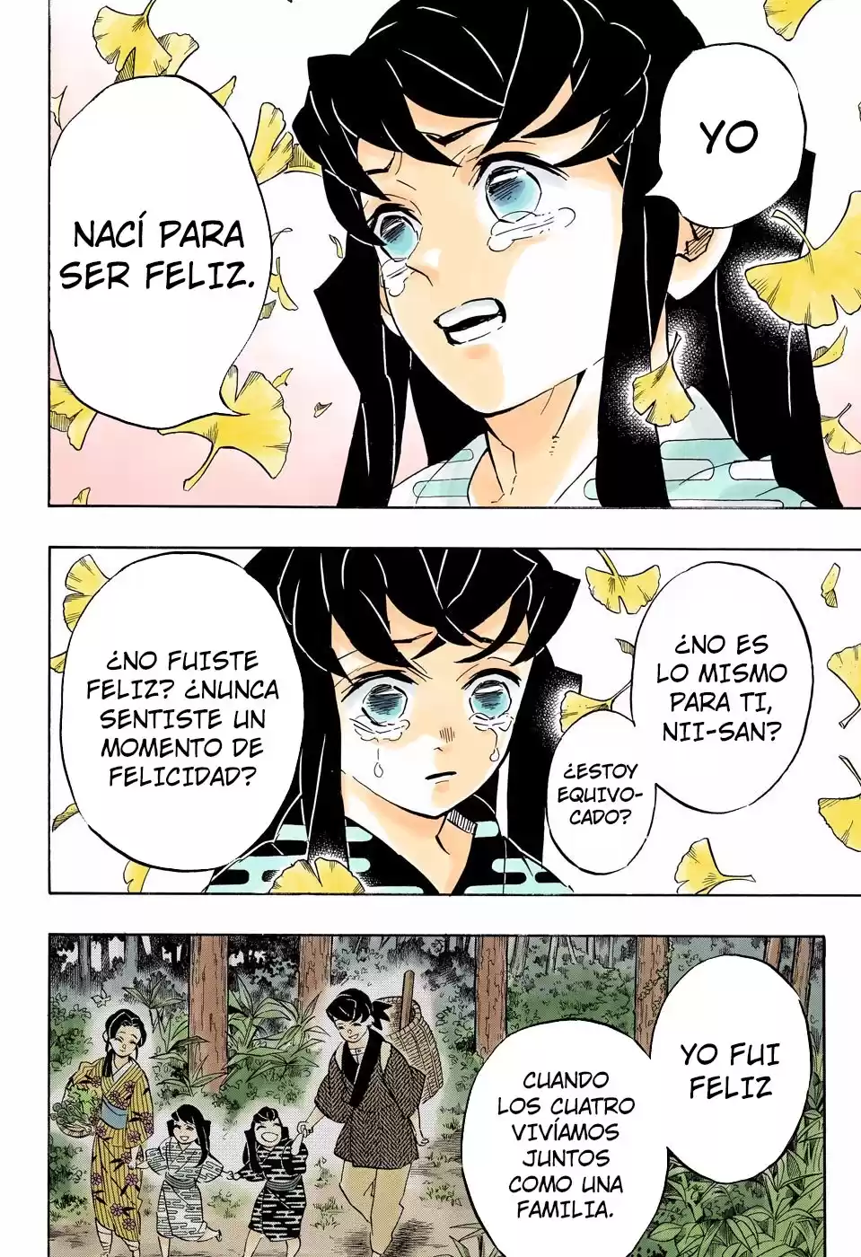 Demon Slayer: Kimetsu no Yaiba Capitulo 179.5: Amor por el hermano mayor, amor por el hermano menor (COLOR). página 11