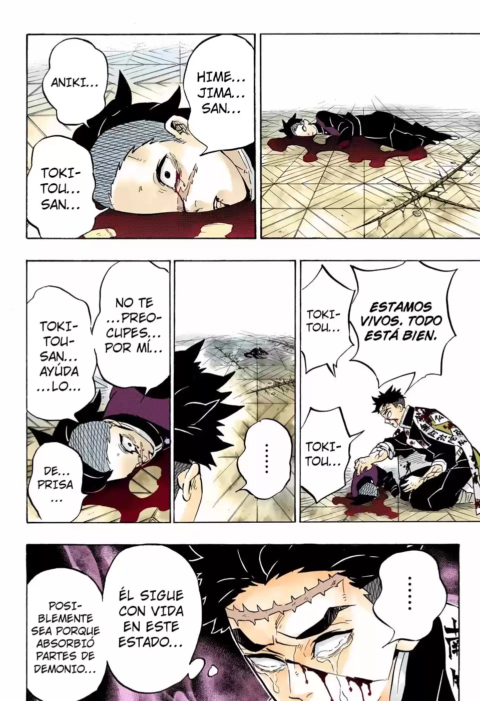 Demon Slayer: Kimetsu no Yaiba Capitulo 179.5: Amor por el hermano mayor, amor por el hermano menor (COLOR). página 5