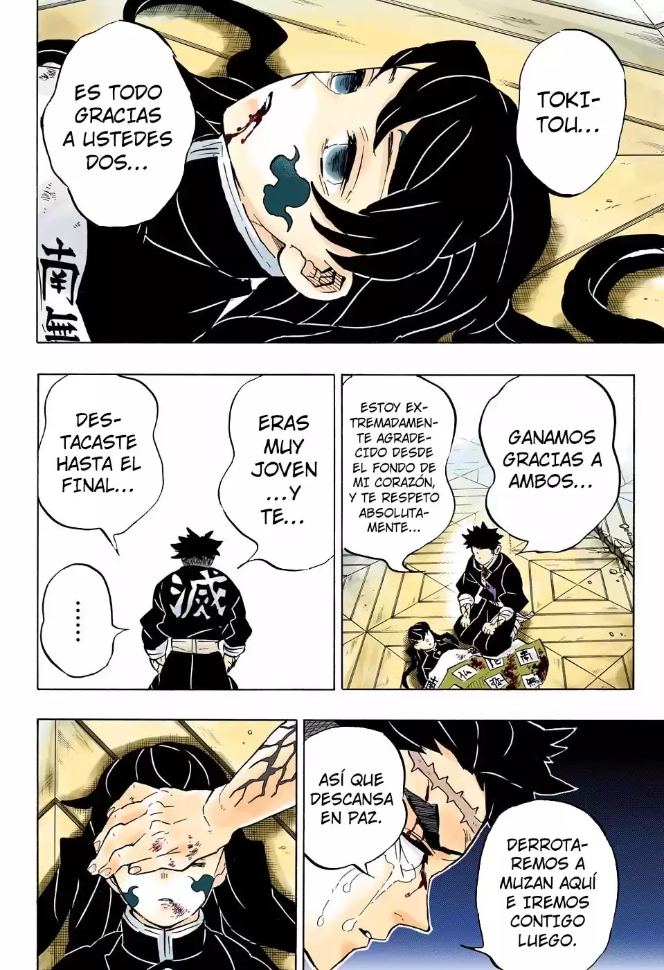 Demon Slayer: Kimetsu no Yaiba Capitulo 179.5: Amor por el hermano mayor, amor por el hermano menor (COLOR). página 7