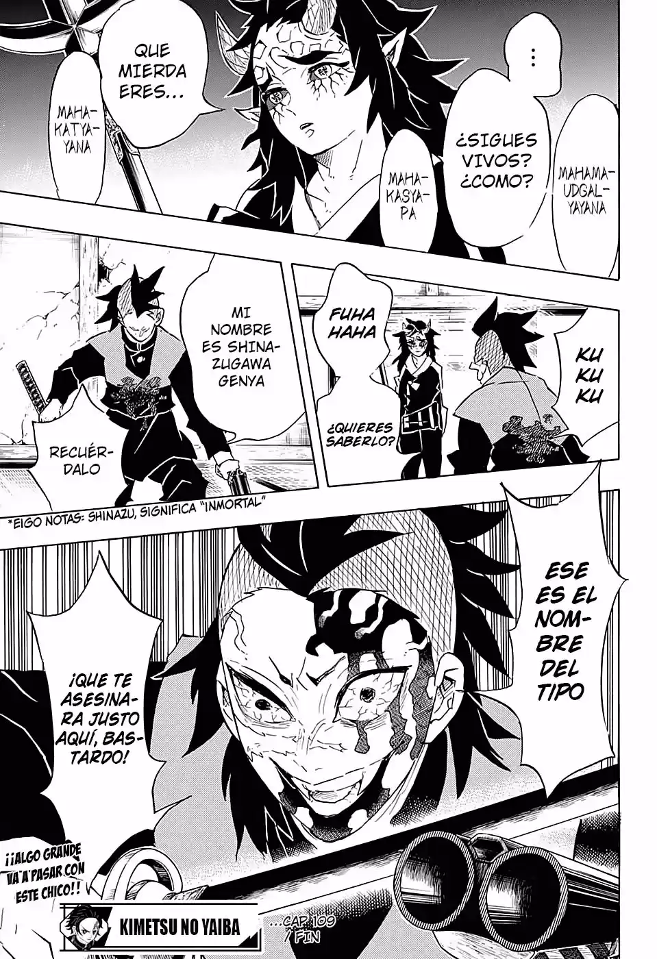 Demon Slayer: Kimetsu no Yaiba Capitulo 109: Sin morir. página 20