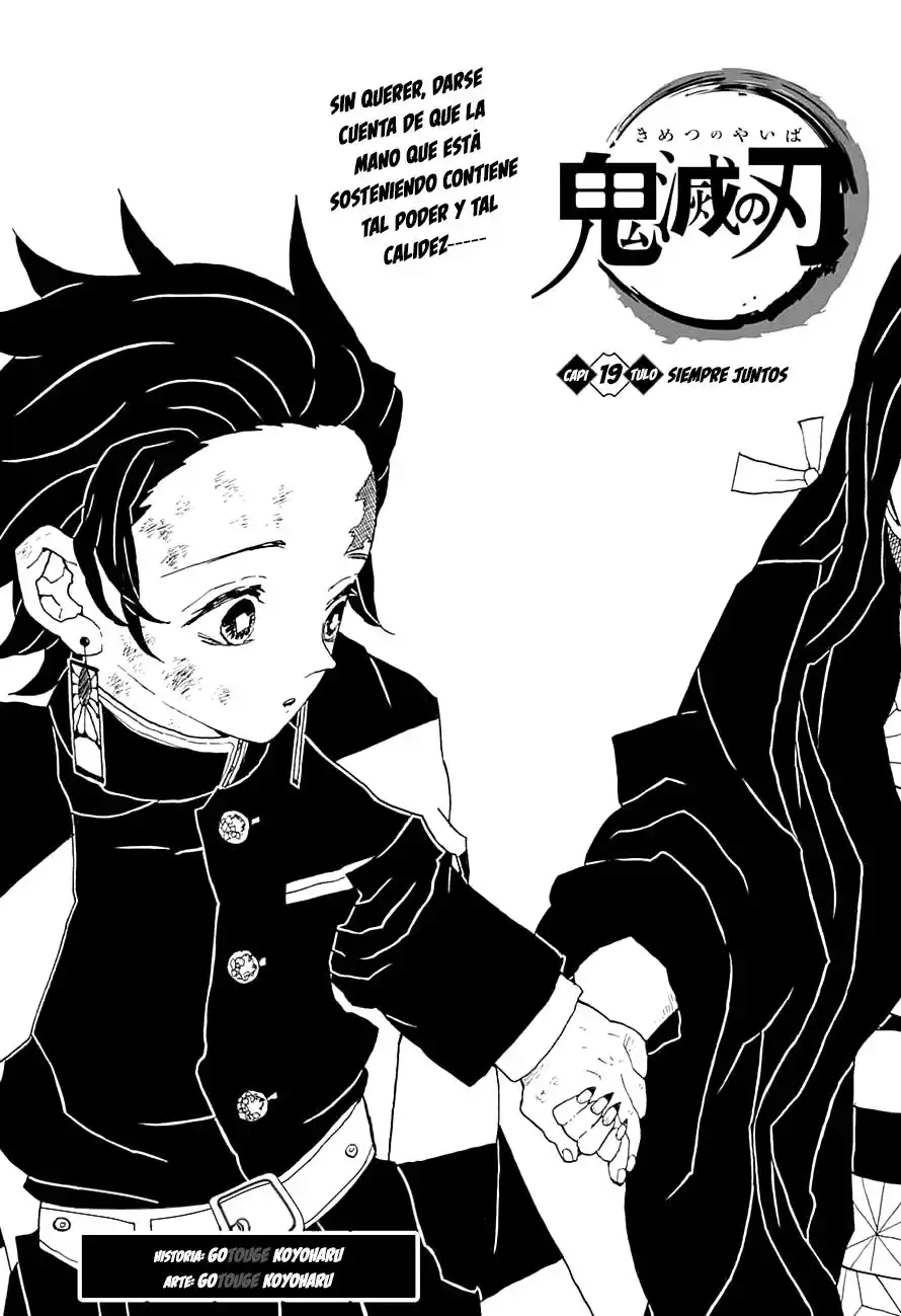 Demon Slayer: Kimetsu no Yaiba Capitulo 19: Siempre juntos página 1