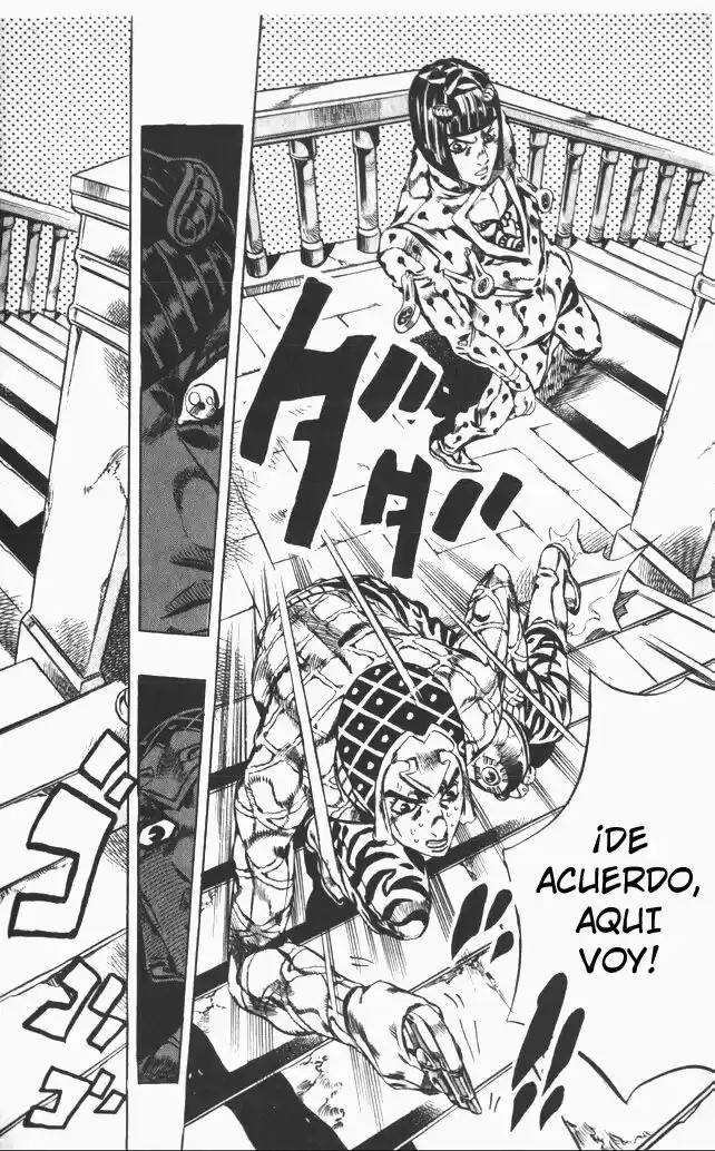 JoJo's Bizarre Adventure Parte 5: Vento Aureo Capitulo 116: "Green Day" y "Oasis", Parte 2 página 9