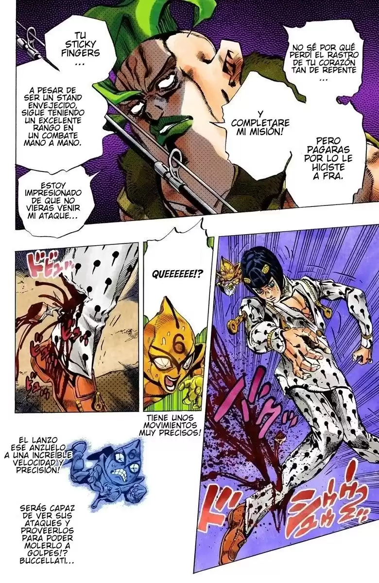 JoJo's Bizarre Adventure Parte 5: Vento Aureo Capitulo 59: The Grateful Dead, Parte 11 página 6