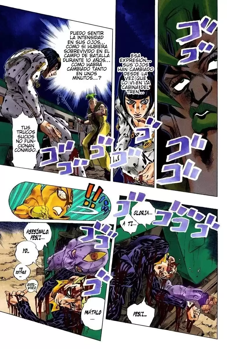 JoJo's Bizarre Adventure Parte 5: Vento Aureo Capitulo 59: The Grateful Dead, Parte 11 página 7