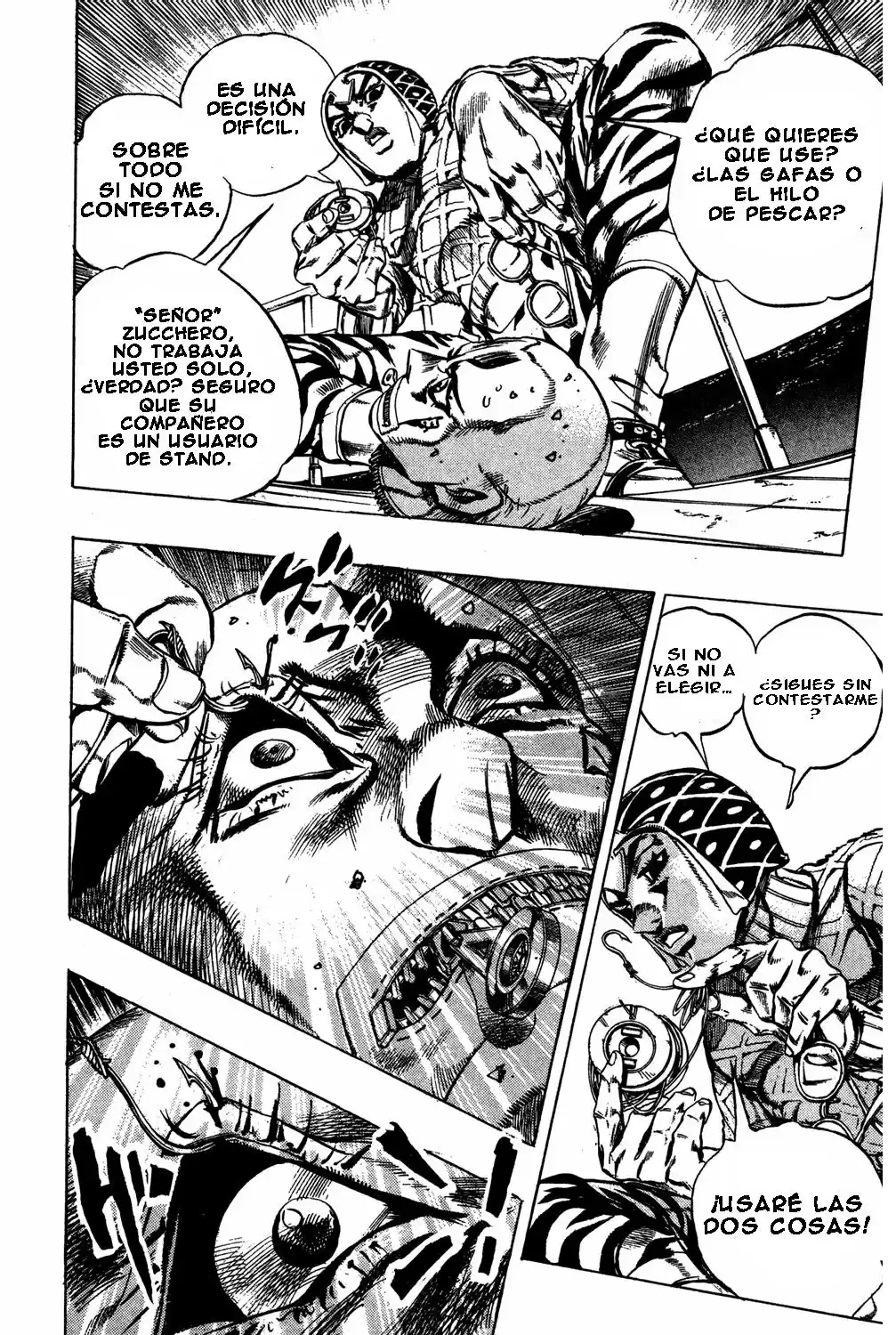 JoJo's Bizarre Adventure Parte 5: Vento Aureo Capitulo 23: Aparece Sex Pistols, Parte 1 página 10