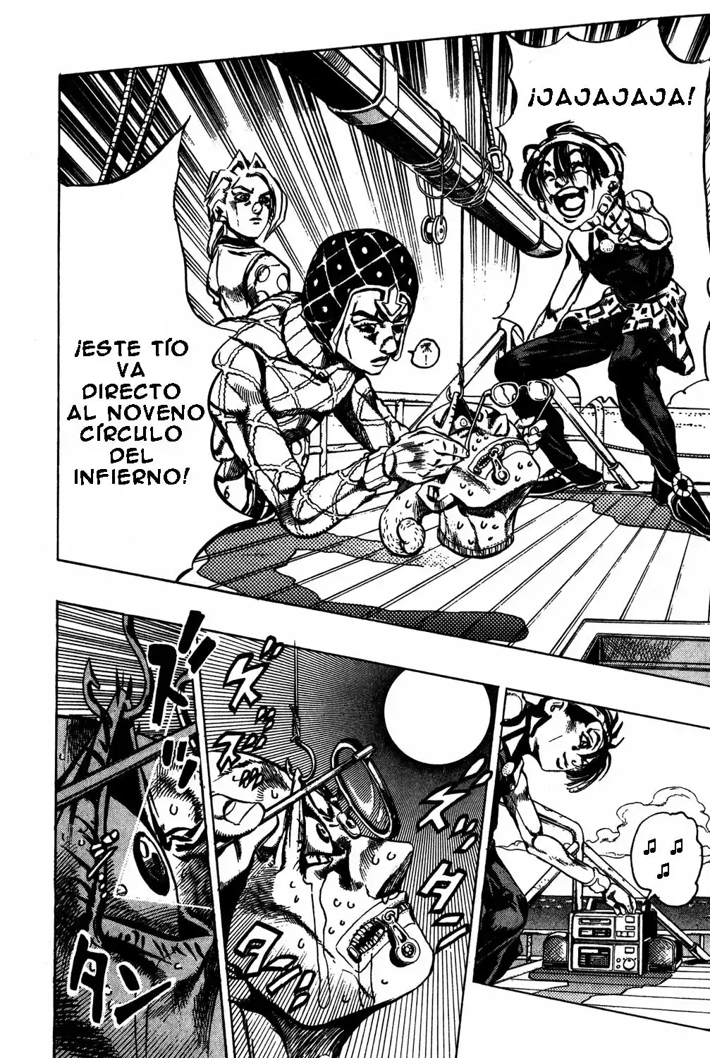 JoJo's Bizarre Adventure Parte 5: Vento Aureo Capitulo 23: Aparece Sex Pistols, Parte 1 página 12