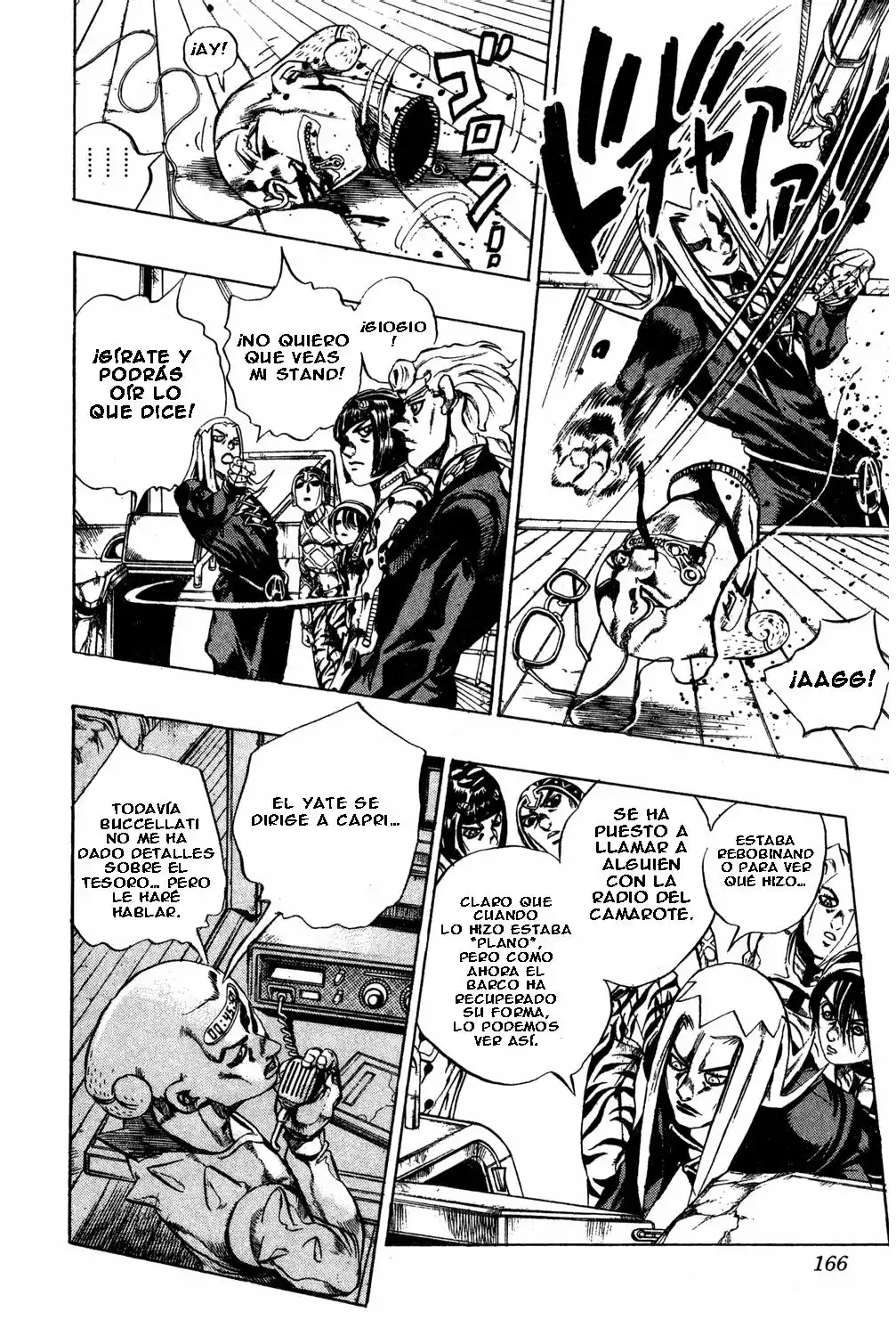 JoJo's Bizarre Adventure Parte 5: Vento Aureo Capitulo 23: Aparece Sex Pistols, Parte 1 página 16