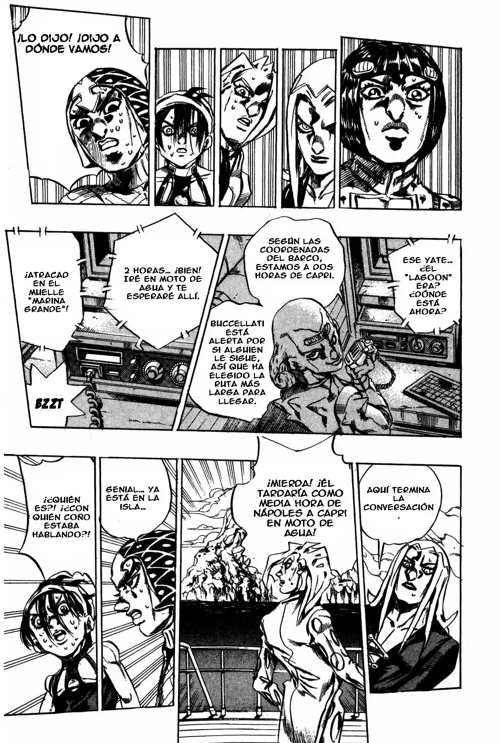 JoJo's Bizarre Adventure Parte 5: Vento Aureo Capitulo 23: Aparece Sex Pistols, Parte 1 página 17