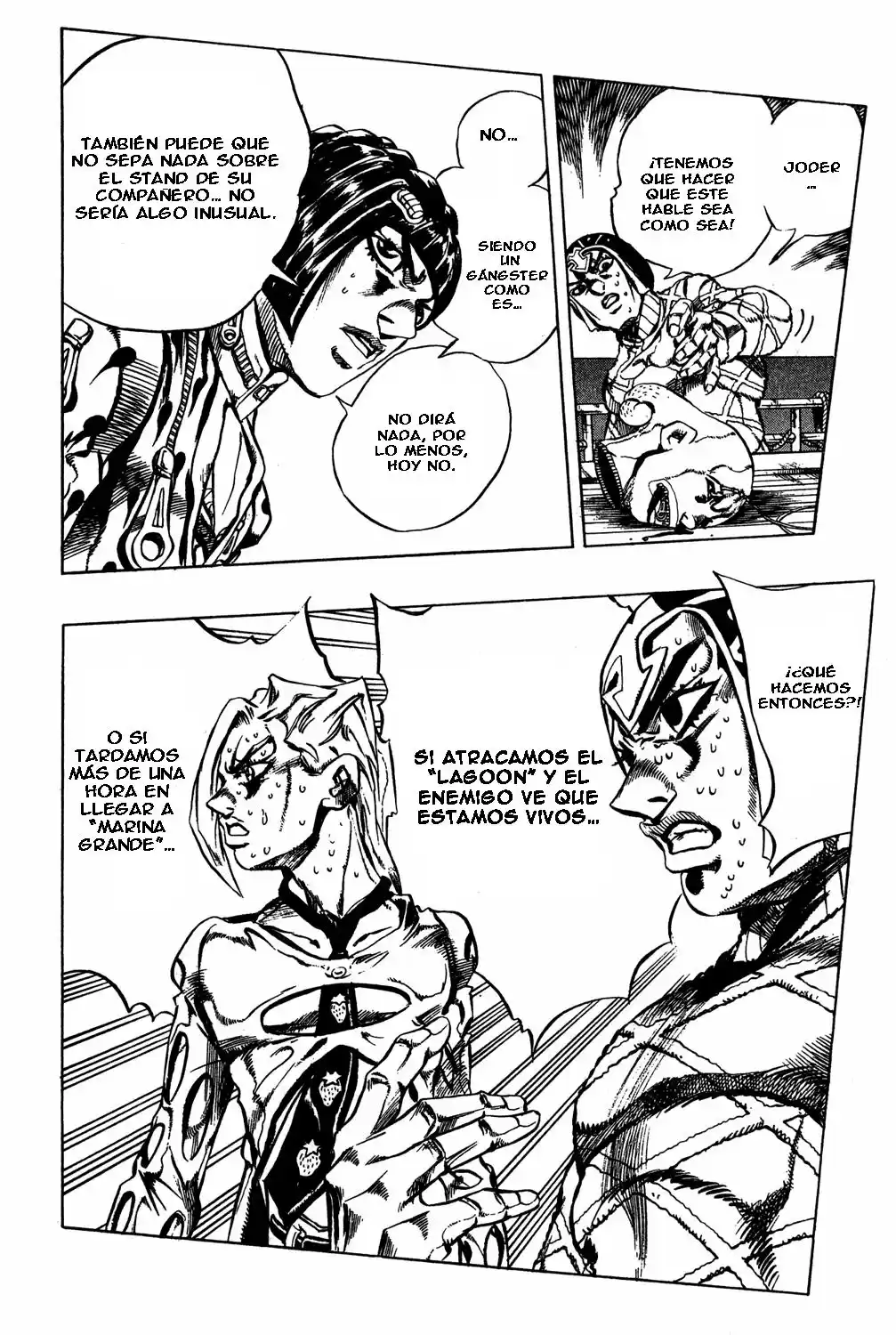 JoJo's Bizarre Adventure Parte 5: Vento Aureo Capitulo 23: Aparece Sex Pistols, Parte 1 página 18