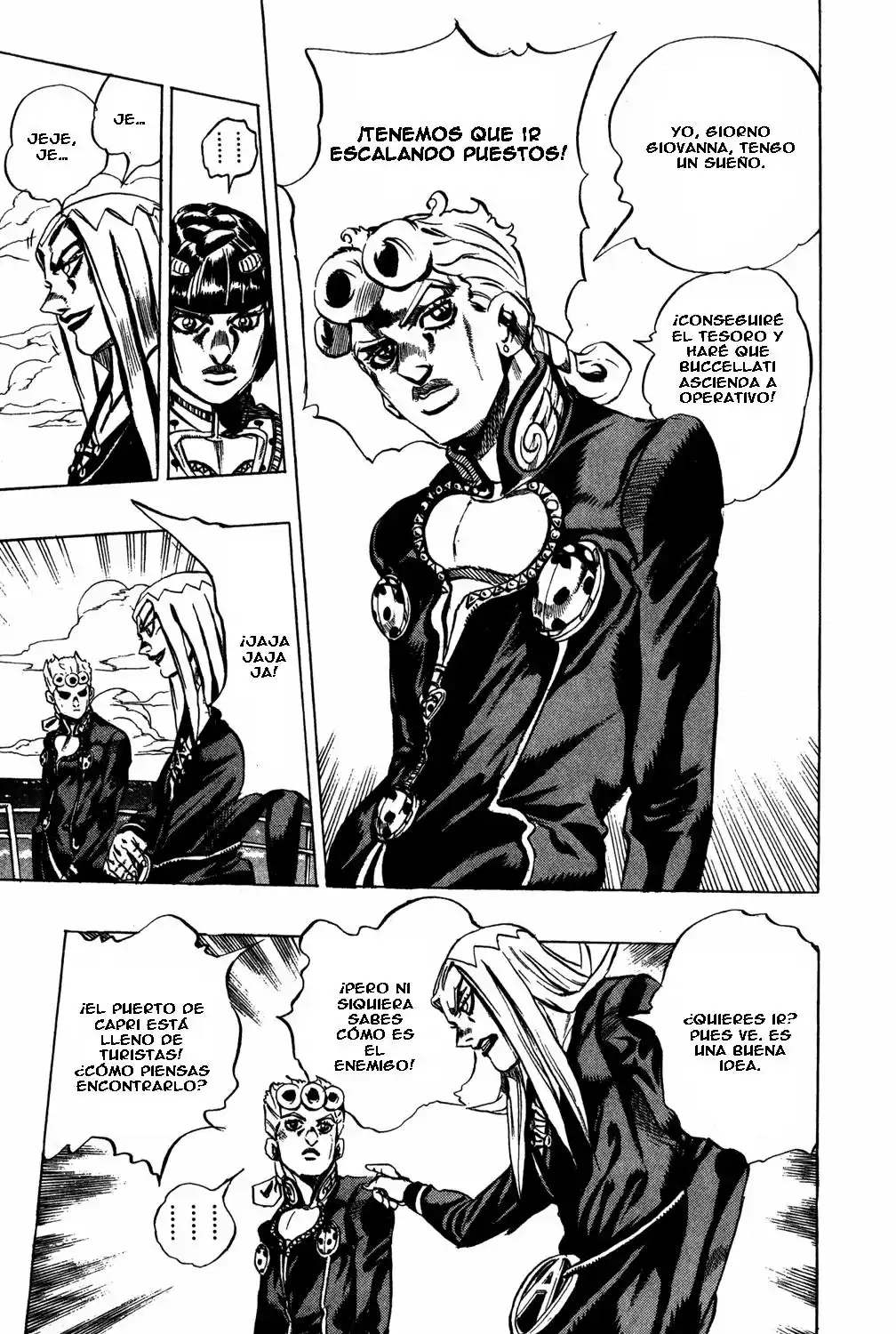 JoJo's Bizarre Adventure Parte 5: Vento Aureo Capitulo 23: Aparece Sex Pistols, Parte 1 página 21