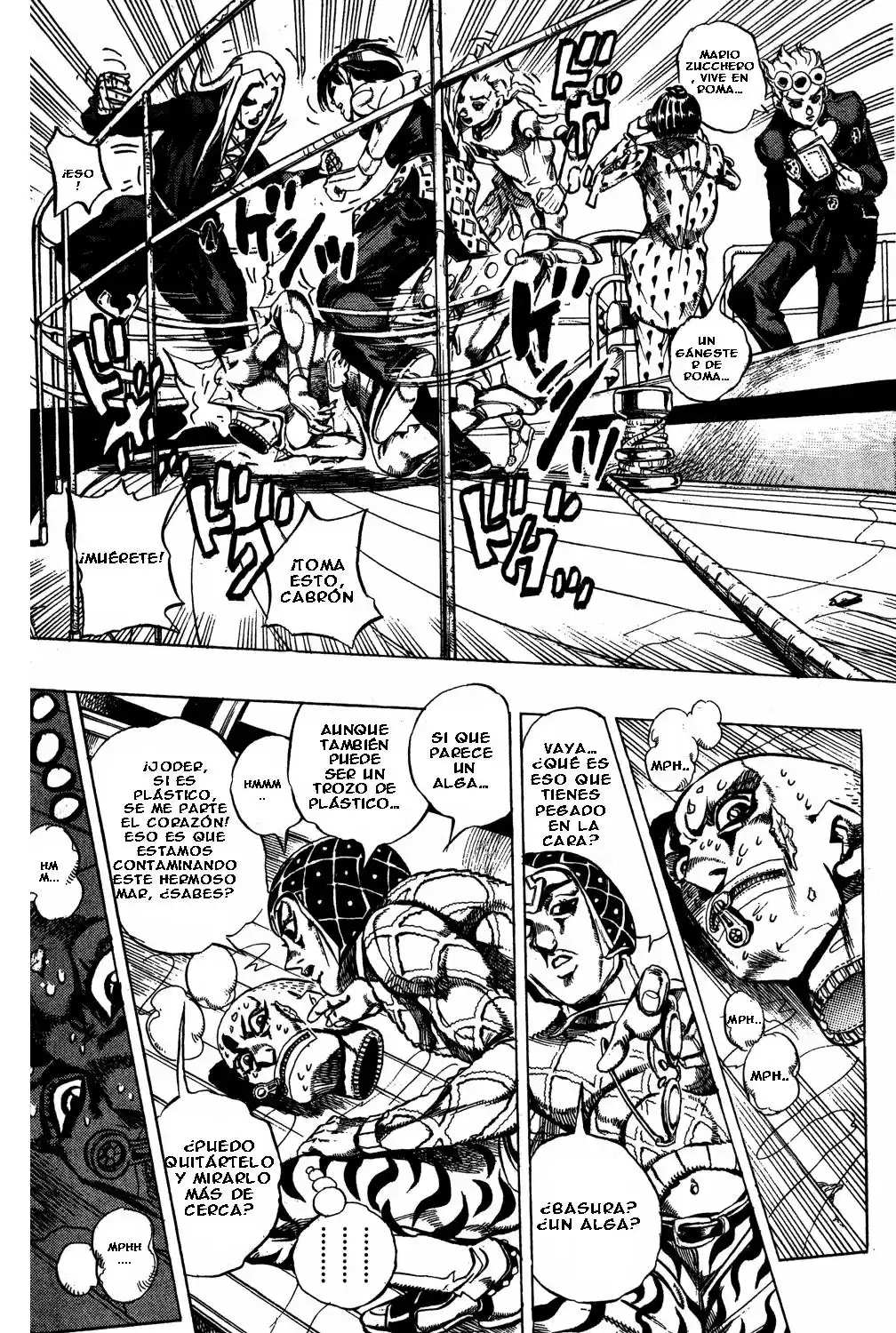 JoJo's Bizarre Adventure Parte 5: Vento Aureo Capitulo 23: Aparece Sex Pistols, Parte 1 página 5