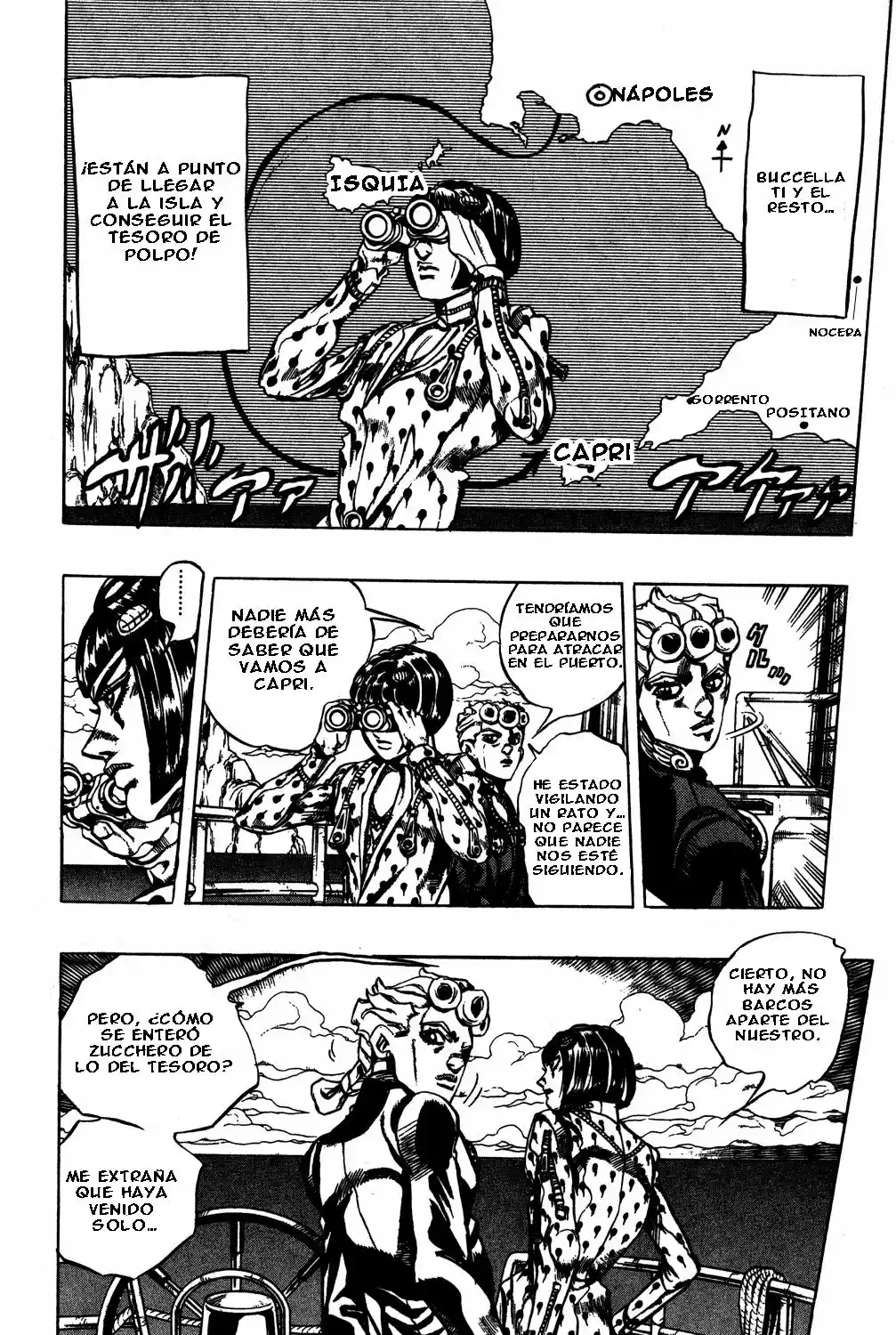 JoJo's Bizarre Adventure Parte 5: Vento Aureo Capitulo 23: Aparece Sex Pistols, Parte 1 página 8