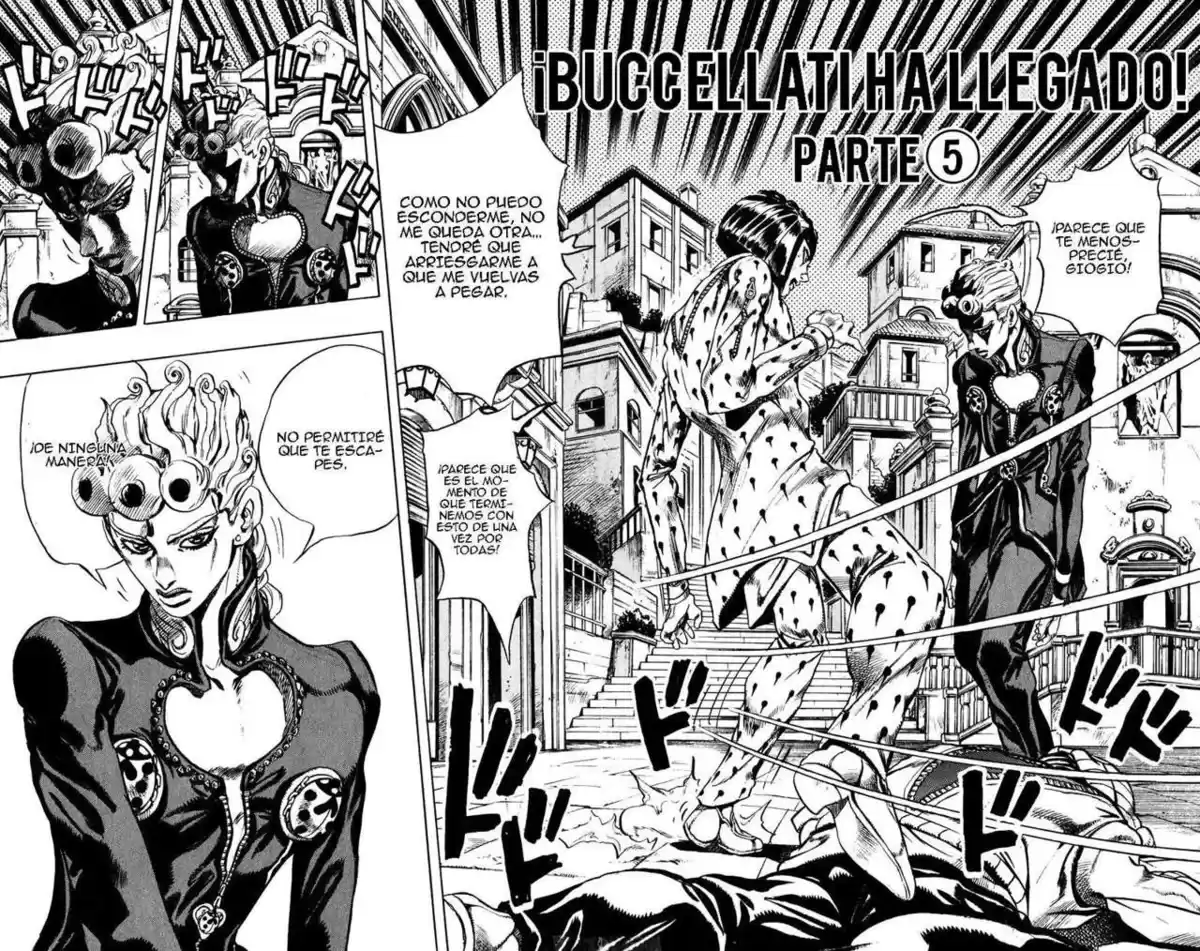 JoJo's Bizarre Adventure Parte 5: Vento Aureo Capitulo 8: La Llegada de Bucciarati, Parte 5 página 2