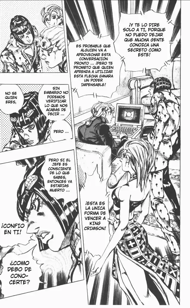 JoJo's Bizarre Adventure Parte 5: Vento Aureo Capitulo 113: ¡Pronto! En la línea, Parte 2 página 12