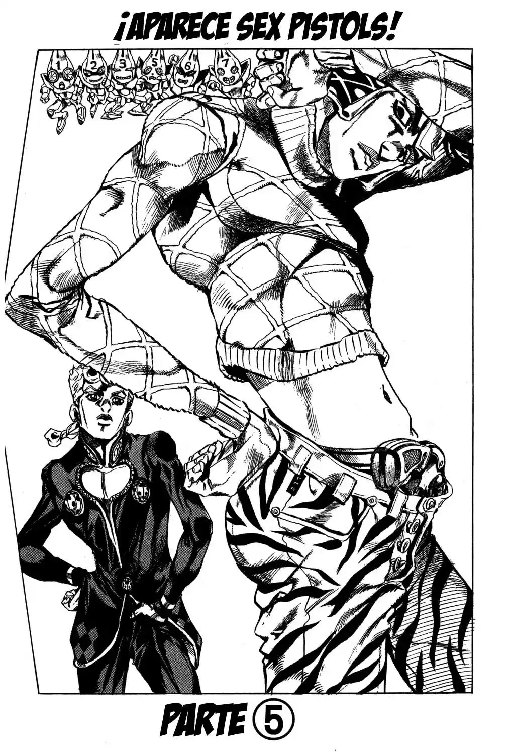 JoJo's Bizarre Adventure Parte 5: Vento Aureo Capitulo 27: Aparece Sex Pistols, Parte 5 página 3