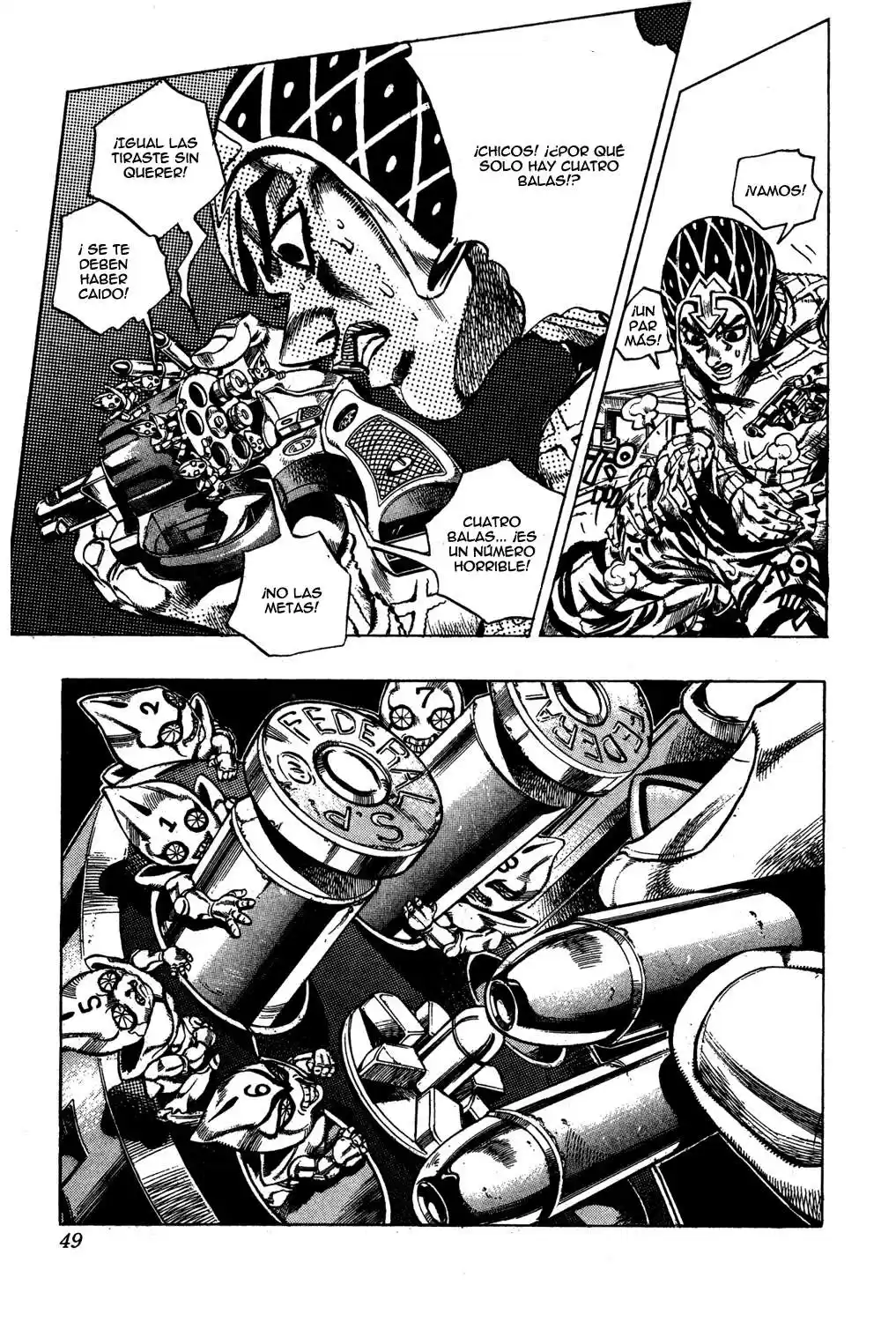 JoJo's Bizarre Adventure Parte 5: Vento Aureo Capitulo 27: Aparece Sex Pistols, Parte 5 página 5