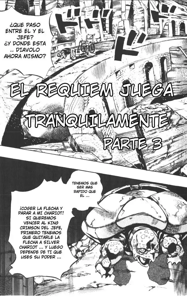 JoJo's Bizarre Adventure Parte 5: Vento Aureo Capitulo 135: El Réquiem Suena en Silencio, Parte 3 página 4