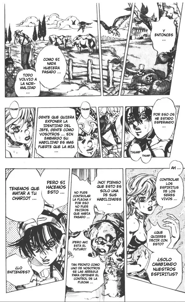 JoJo's Bizarre Adventure Parte 5: Vento Aureo Capitulo 135: El Réquiem Suena en Silencio, Parte 3 página 9