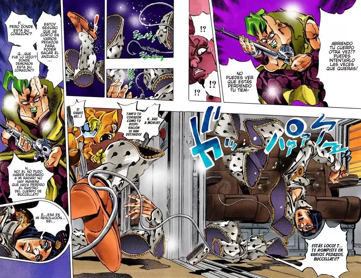 JoJo's Bizarre Adventure Parte 5: Vento Aureo Capitulo 57: The Grateful Dead, Parte 9 página 19