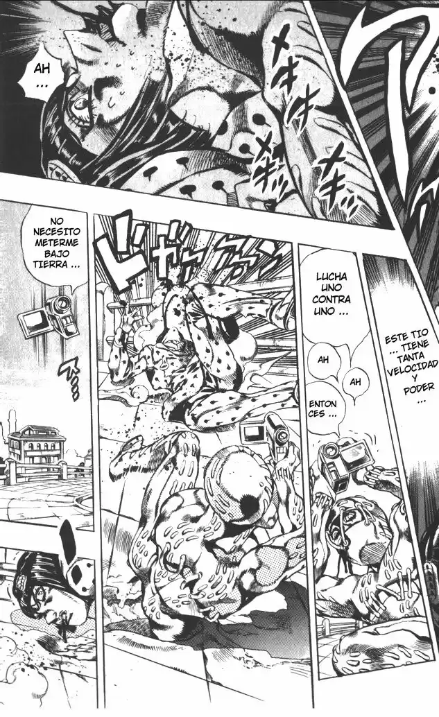 JoJo's Bizarre Adventure Parte 5: Vento Aureo Capitulo 120: "Green Day" y "Oasis", Parte 6 página 8