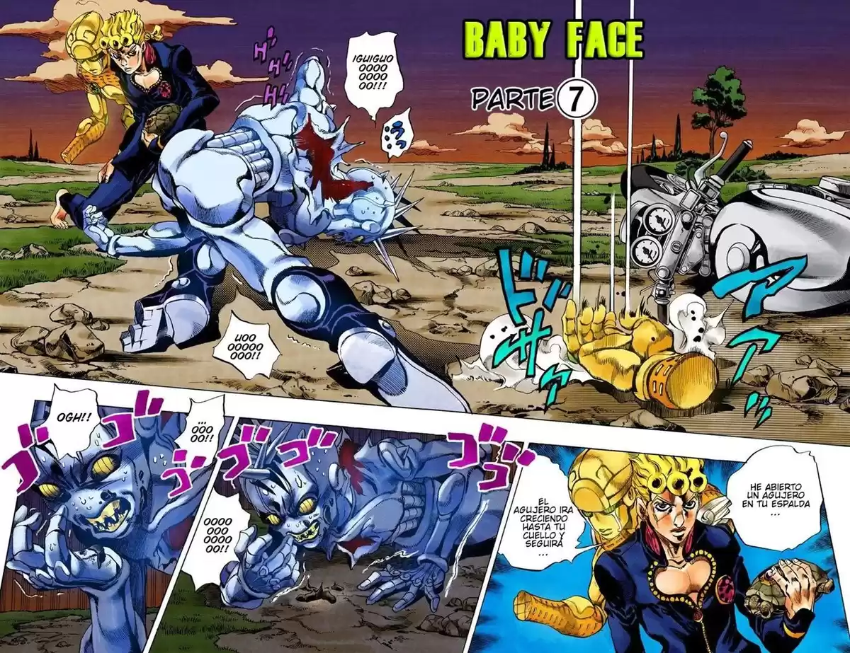 JoJo's Bizarre Adventure Parte 5: Vento Aureo Capitulo 67: Baby Face, Parte 7 página 3