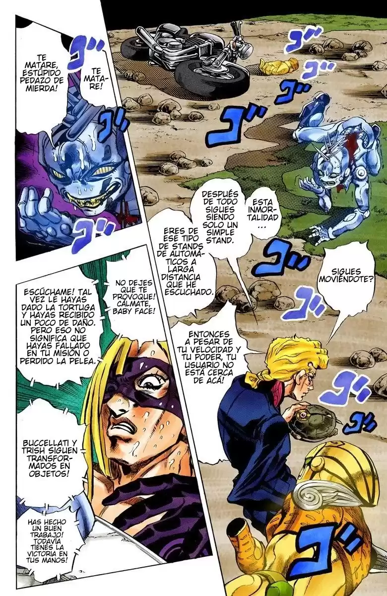 JoJo's Bizarre Adventure Parte 5: Vento Aureo Capitulo 67: Baby Face, Parte 7 página 4