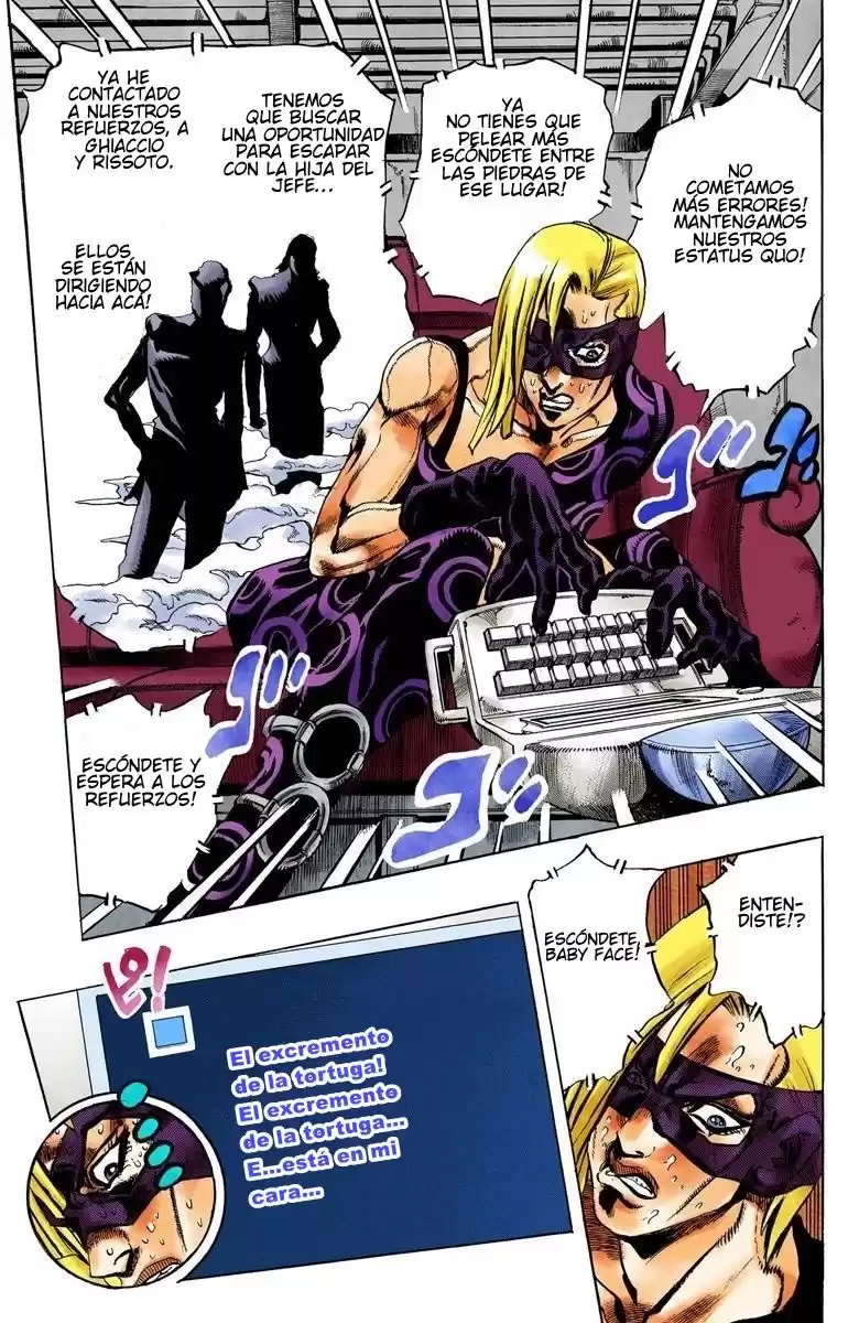 JoJo's Bizarre Adventure Parte 5: Vento Aureo Capitulo 67: Baby Face, Parte 7 página 5