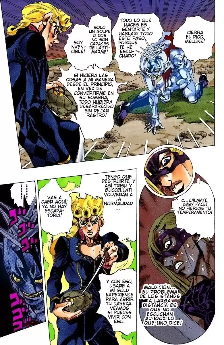 JoJo's Bizarre Adventure Parte 5: Vento Aureo Capitulo 67: Baby Face, Parte 7 página 7