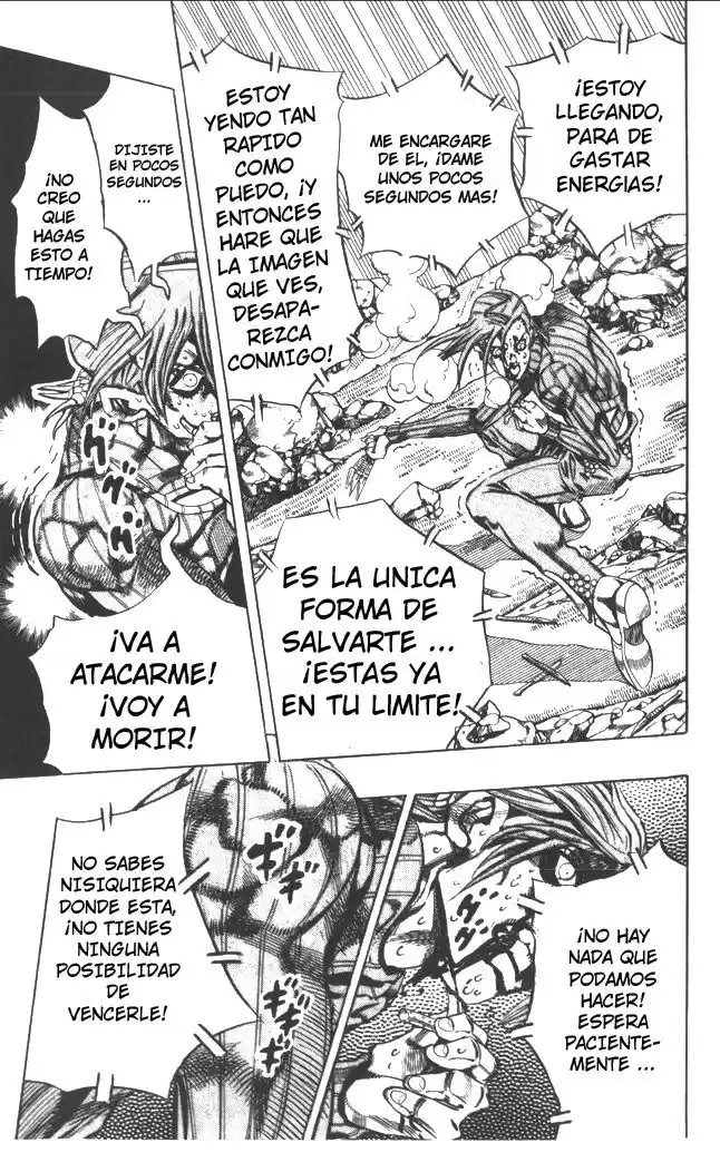 JoJo's Bizarre Adventure Parte 5: Vento Aureo Capitulo 108: King Crimson vs. Metallica, Parte 4 página 6