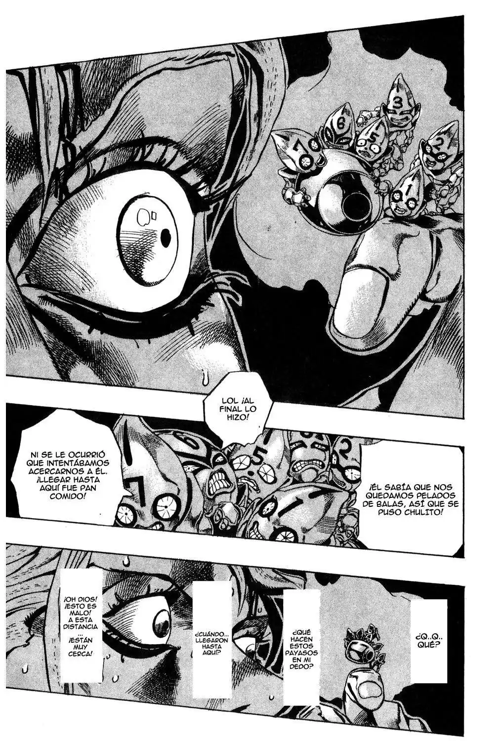 JoJo's Bizarre Adventure Parte 5: Vento Aureo Capitulo 28: Aparece Sex Pistols, Parte 6 página 15