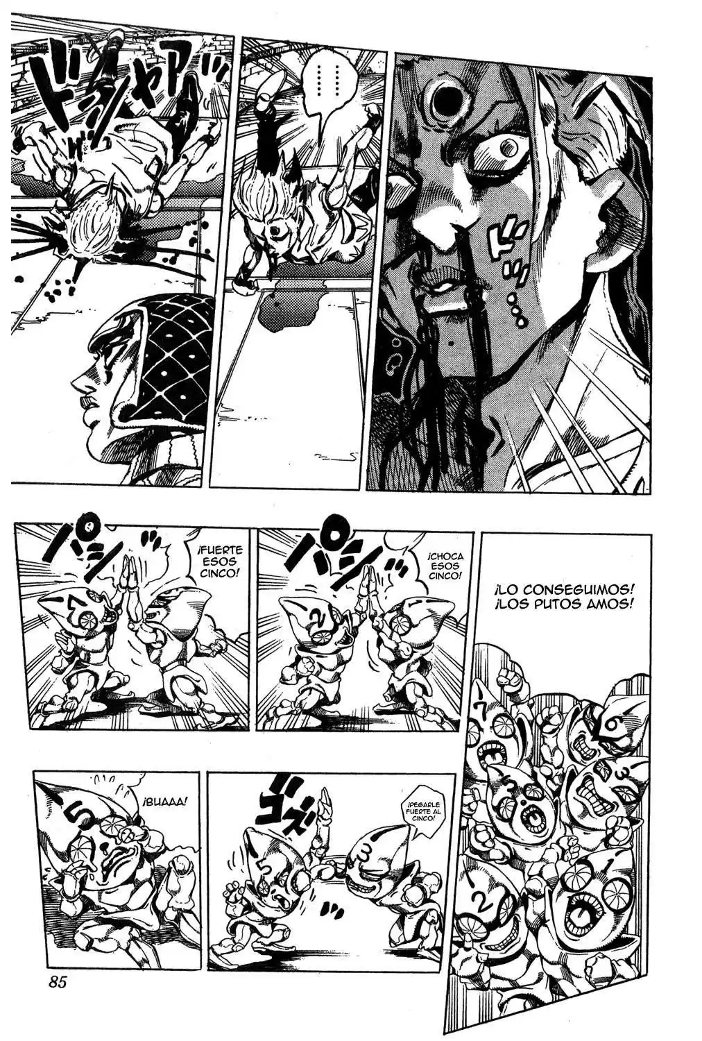 JoJo's Bizarre Adventure Parte 5: Vento Aureo Capitulo 28: Aparece Sex Pistols, Parte 6 página 21