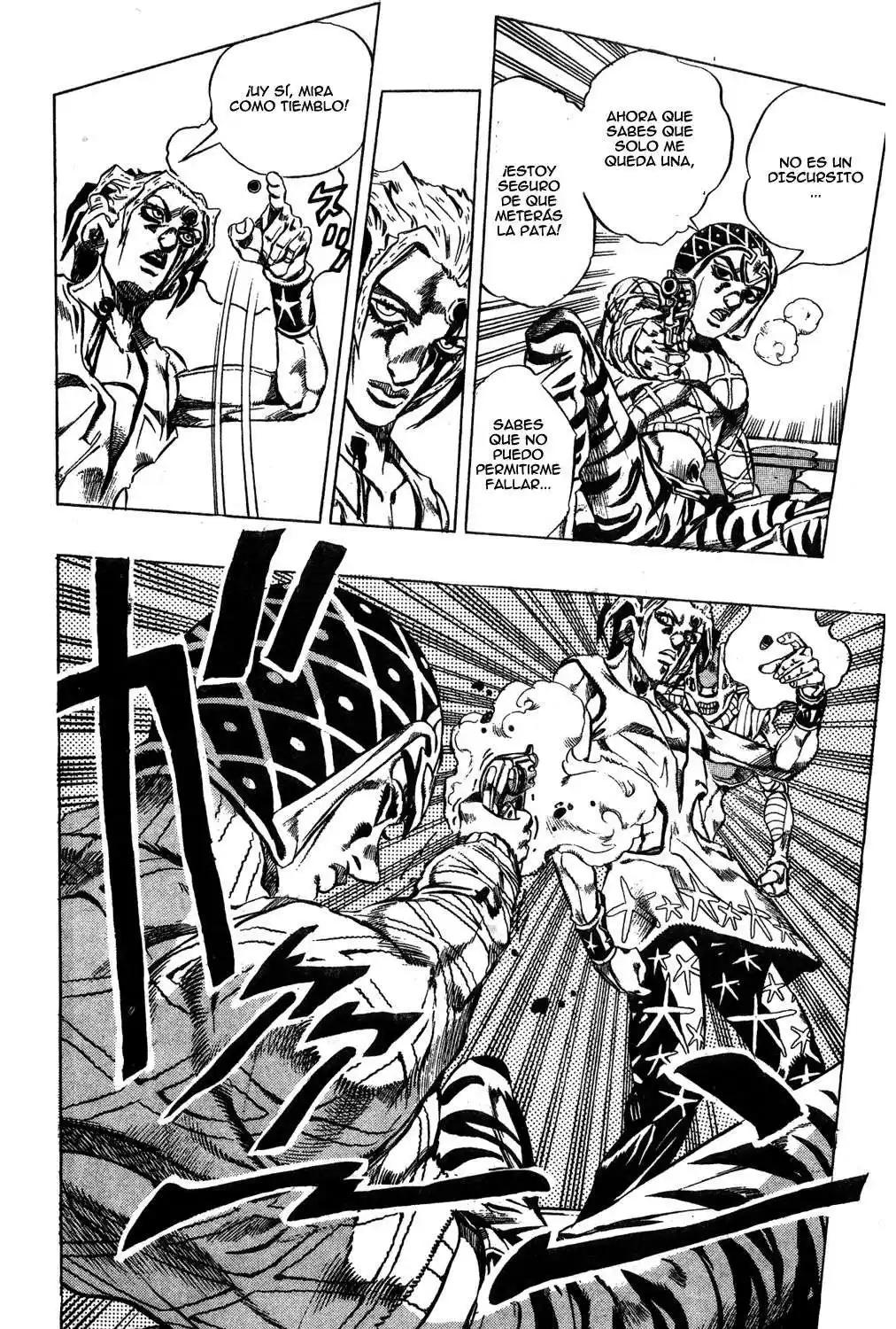 JoJo's Bizarre Adventure Parte 5: Vento Aureo Capitulo 28: Aparece Sex Pistols, Parte 6 página 8