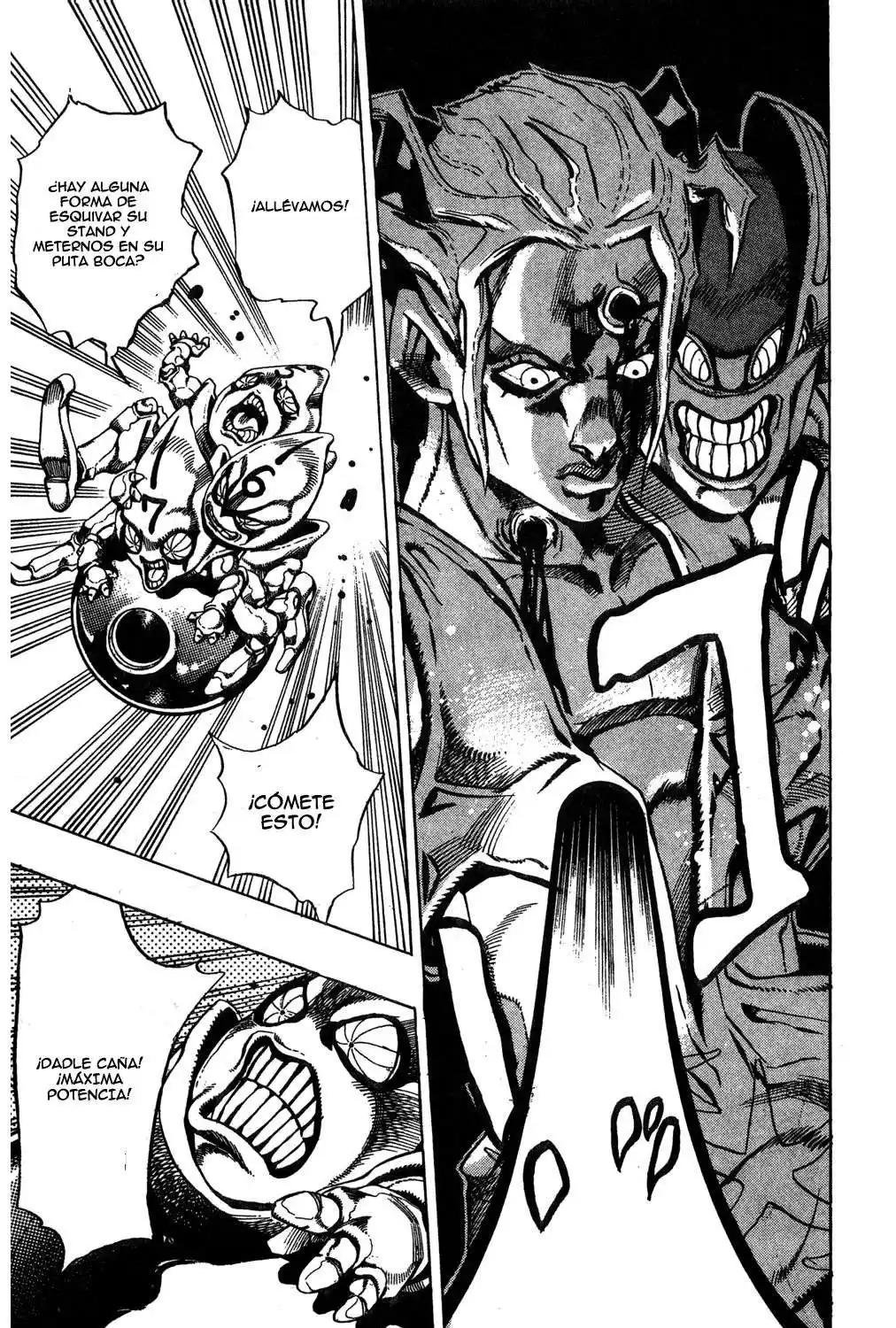 JoJo's Bizarre Adventure Parte 5: Vento Aureo Capitulo 28: Aparece Sex Pistols, Parte 6 página 9