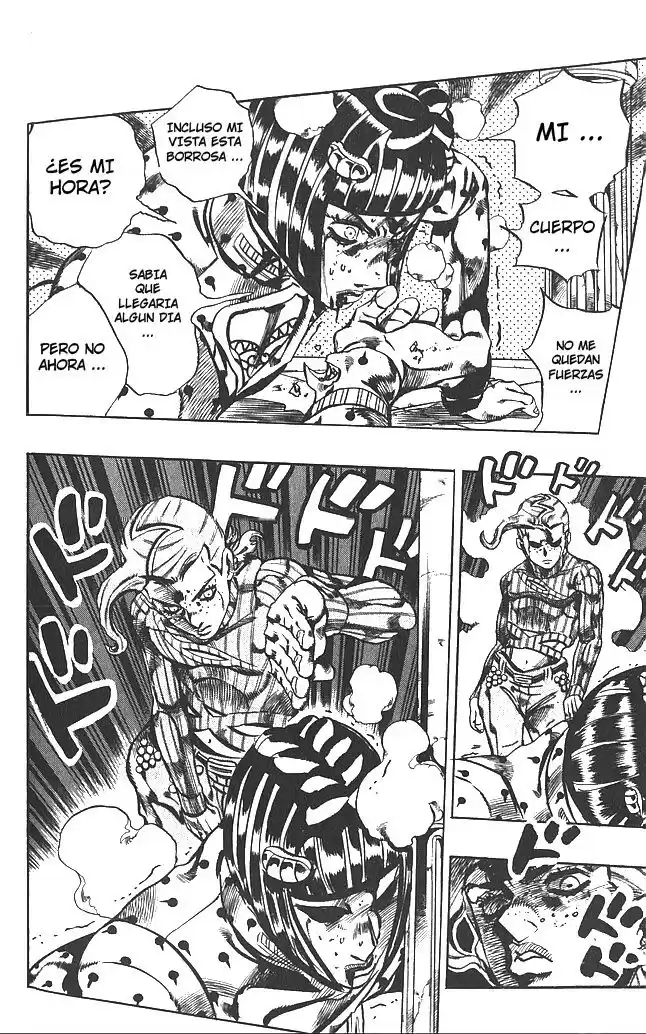 JoJo's Bizarre Adventure Parte 5: Vento Aureo Capitulo 128: "Green Day" y "Oasis", Parte 14 página 17