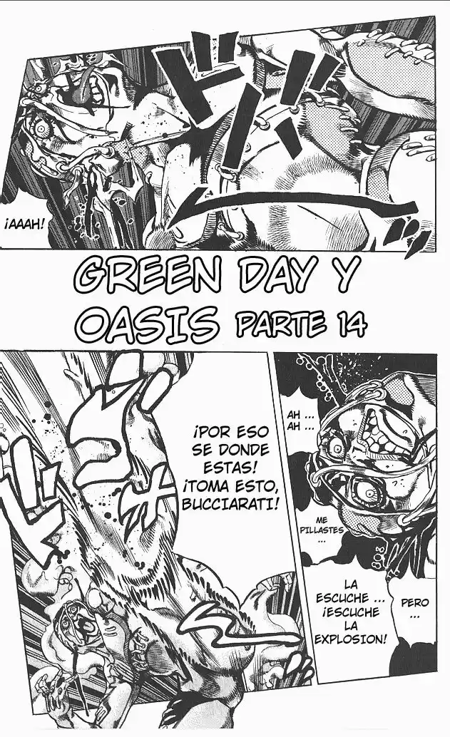 JoJo's Bizarre Adventure Parte 5: Vento Aureo Capitulo 128: "Green Day" y "Oasis", Parte 14 página 2