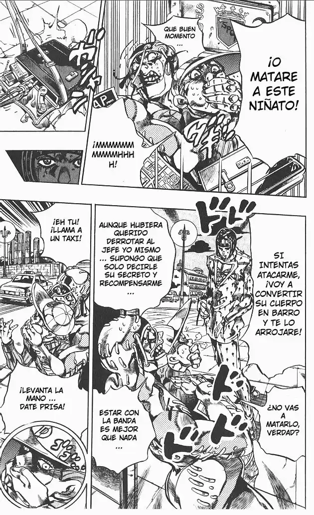 JoJo's Bizarre Adventure Parte 5: Vento Aureo Capitulo 128: "Green Day" y "Oasis", Parte 14 página 8