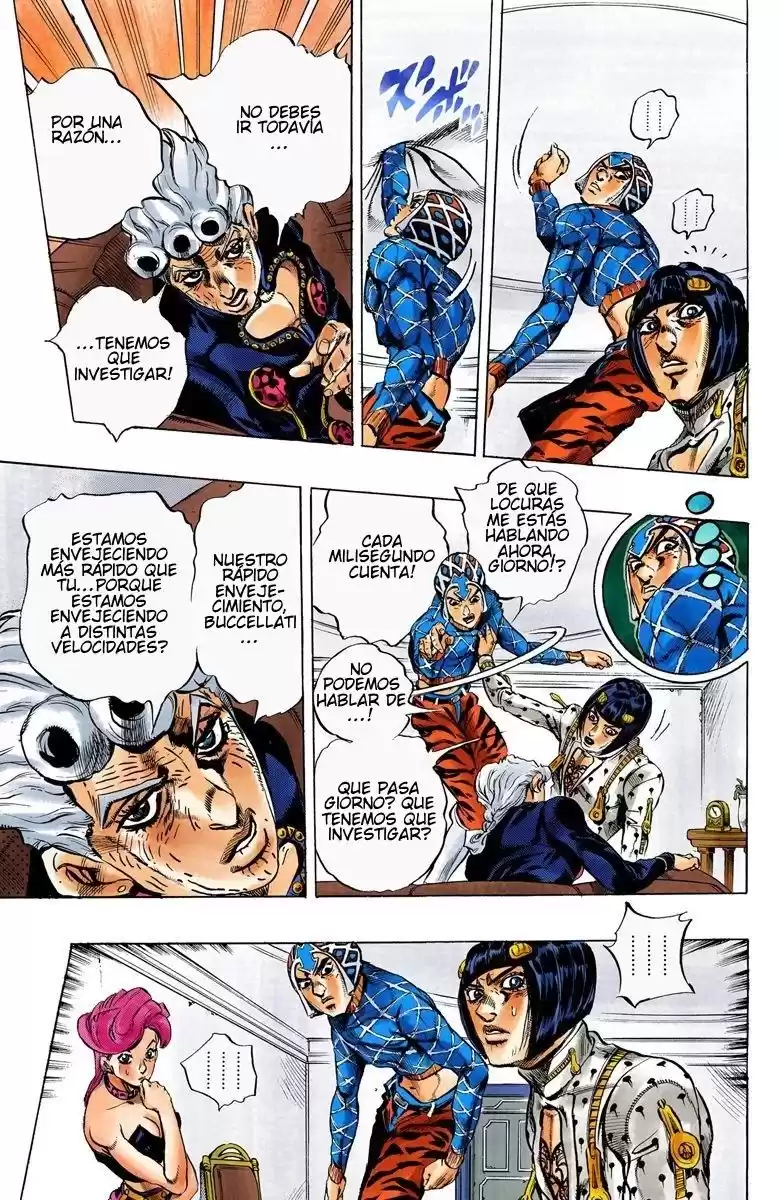 JoJo's Bizarre Adventure Parte 5: Vento Aureo Capitulo 50: The Grateful Dead, Parte 2 página 9