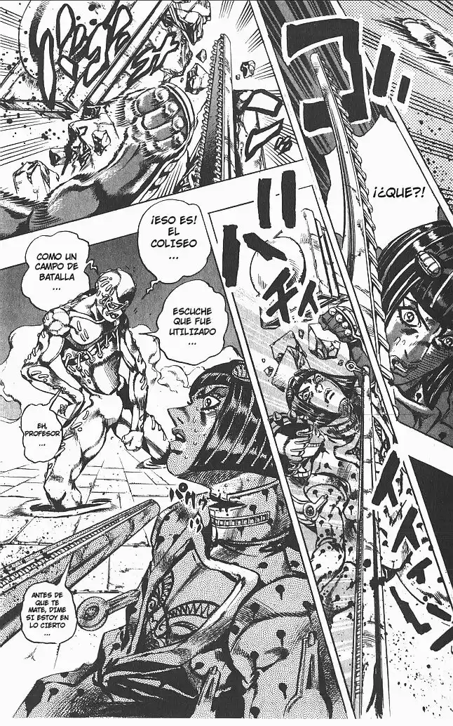 JoJo's Bizarre Adventure Parte 5: Vento Aureo Capitulo 124: "Green Day" y "Oasis", Parte 10 página 25