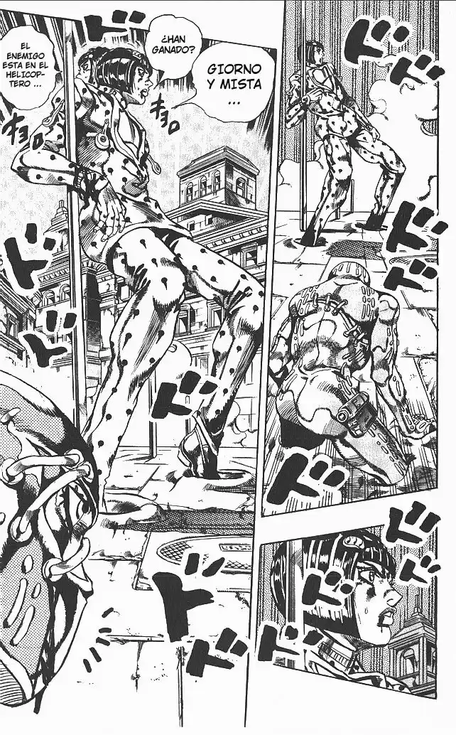 JoJo's Bizarre Adventure Parte 5: Vento Aureo Capitulo 124: "Green Day" y "Oasis", Parte 10 página 8