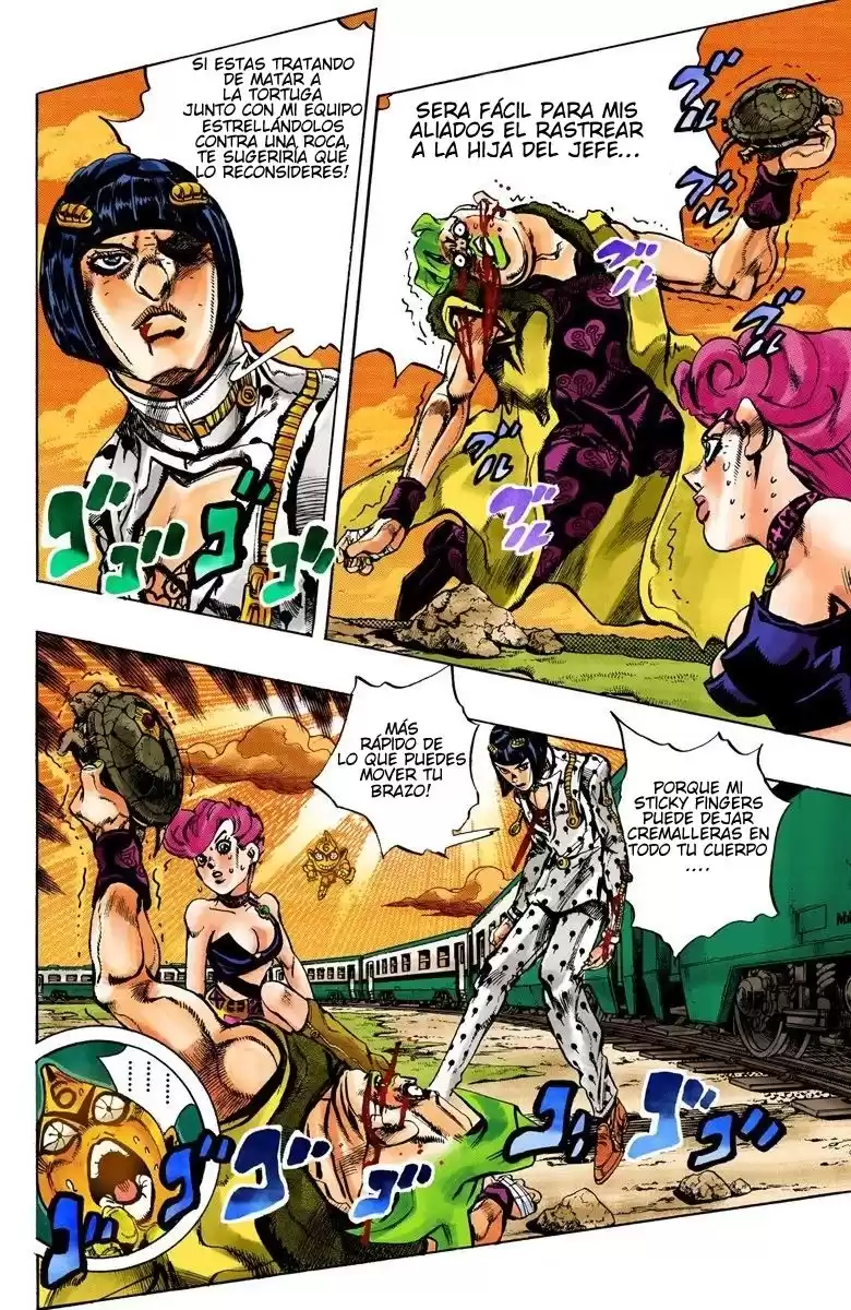 JoJo's Bizarre Adventure Parte 5: Vento Aureo Capitulo 60: The Grateful Dead, Parte 12 página 4