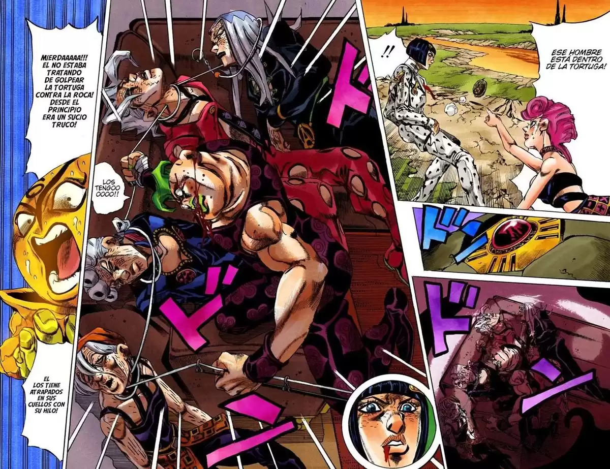 JoJo's Bizarre Adventure Parte 5: Vento Aureo Capitulo 60: The Grateful Dead, Parte 12 página 8