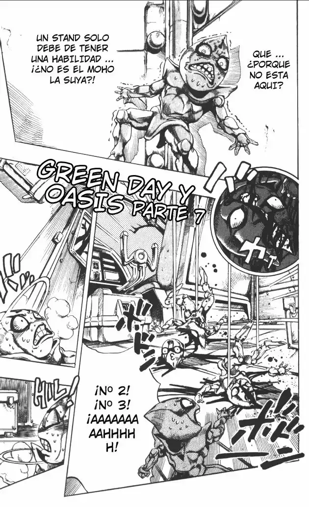 JoJo's Bizarre Adventure Parte 5: Vento Aureo Capitulo 121: "Green Day" y "Oasis", Parte 7 página 2