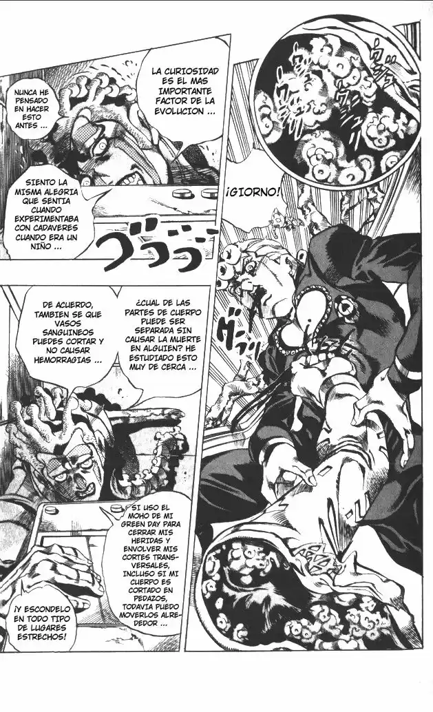 JoJo's Bizarre Adventure Parte 5: Vento Aureo Capitulo 121: "Green Day" y "Oasis", Parte 7 página 20