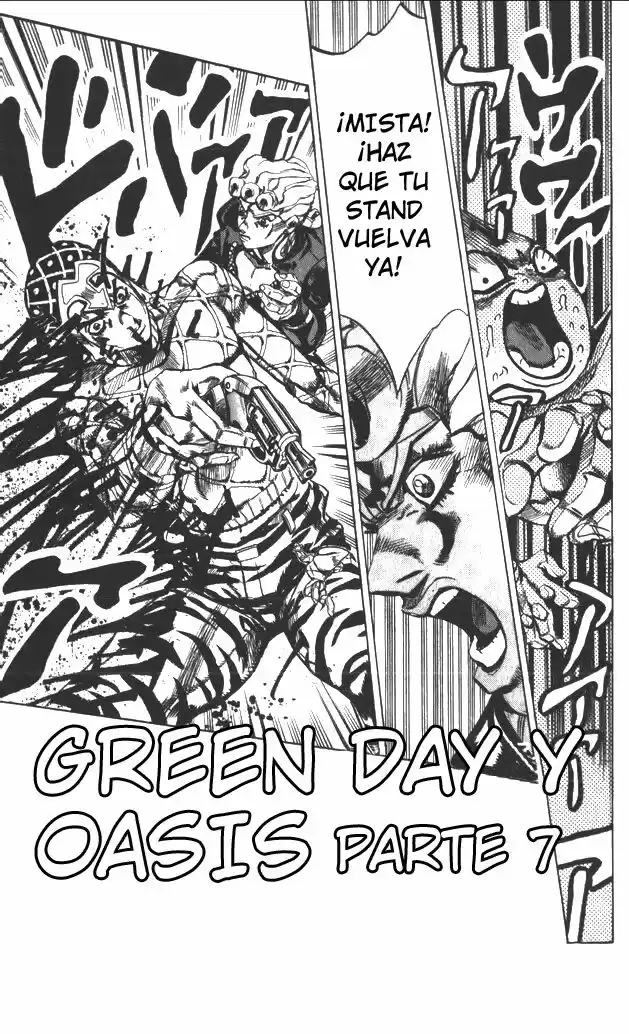 JoJo's Bizarre Adventure Parte 5: Vento Aureo Capitulo 121: "Green Day" y "Oasis", Parte 7 página 4