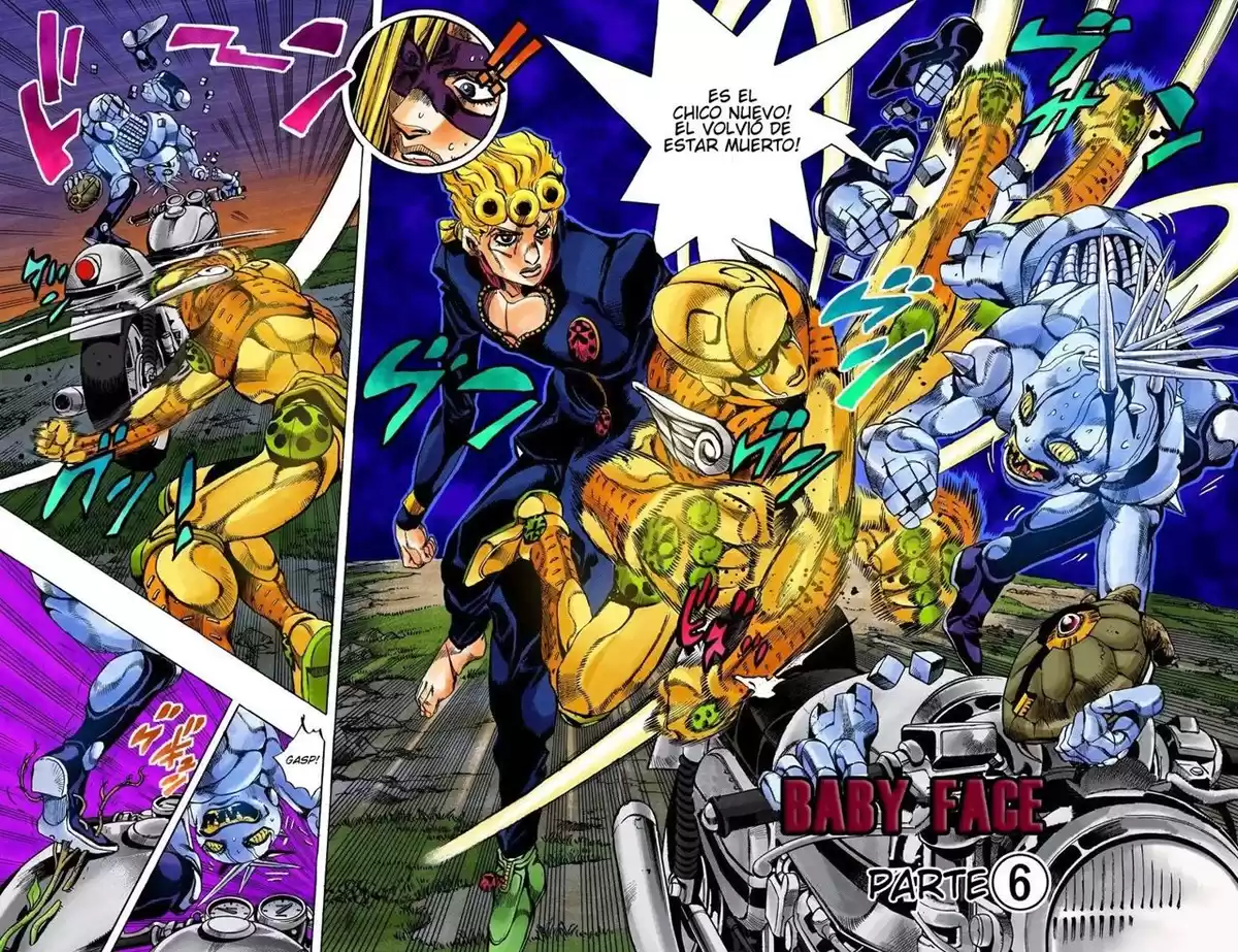 JoJo's Bizarre Adventure Parte 5: Vento Aureo Capitulo 66: Baby Face, Parte 6 página 3