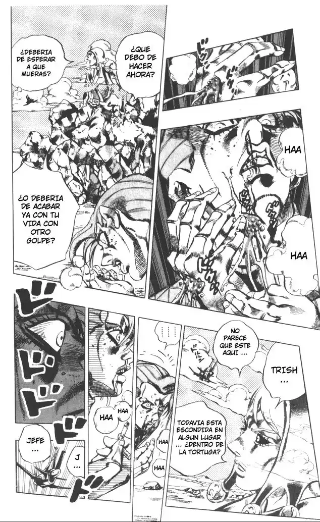 JoJo's Bizarre Adventure Parte 5: Vento Aureo Capitulo 107: King Crimson vs. Metallica, Parte 3 página 15