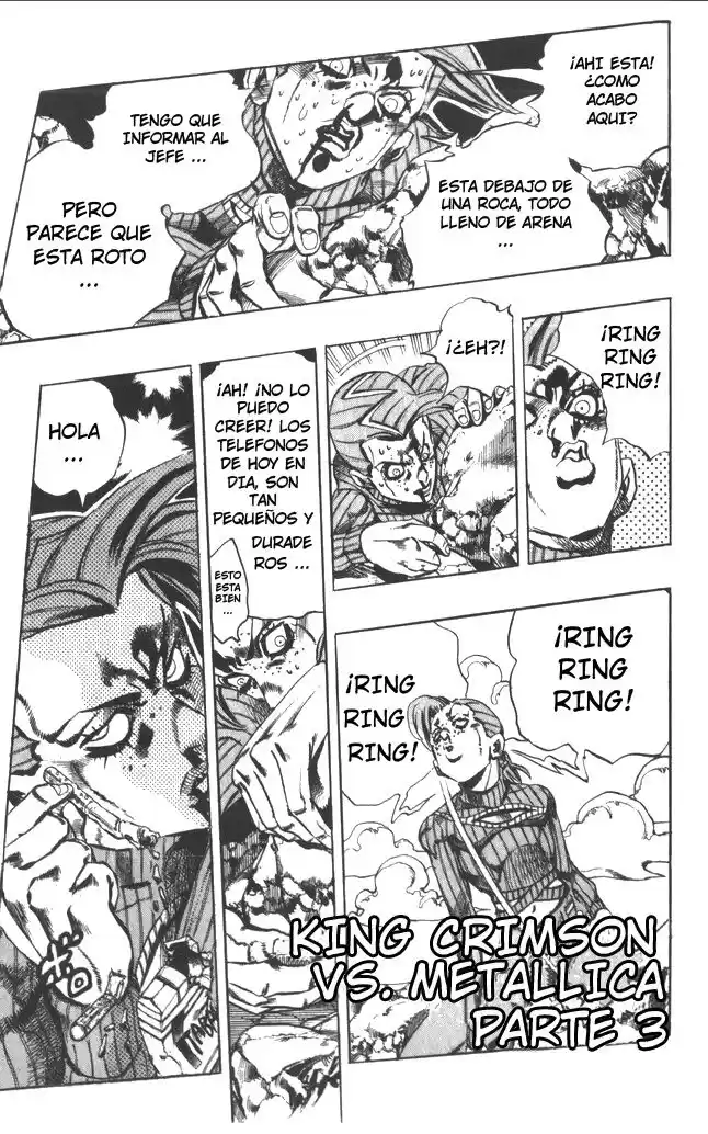 JoJo's Bizarre Adventure Parte 5: Vento Aureo Capitulo 107: King Crimson vs. Metallica, Parte 3 página 2