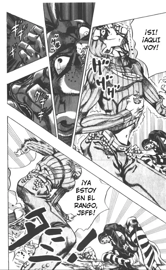 JoJo's Bizarre Adventure Parte 5: Vento Aureo Capitulo 107: King Crimson vs. Metallica, Parte 3 página 5