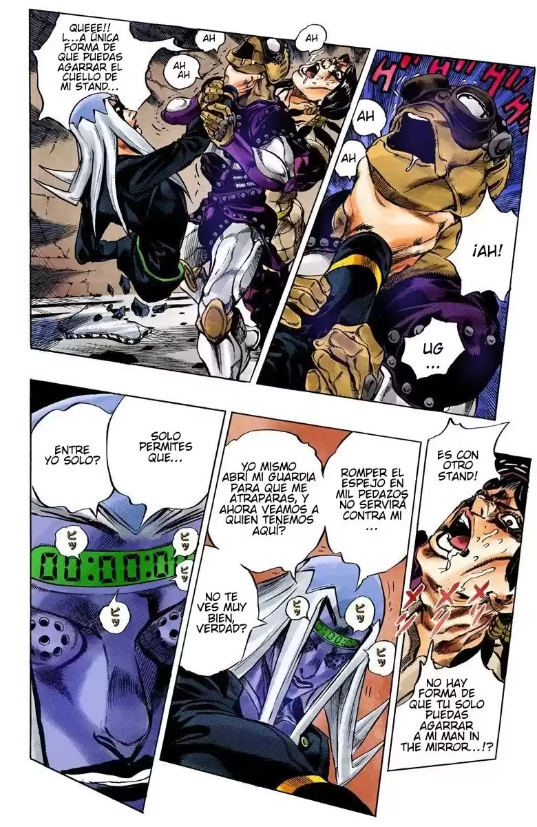 JoJo's Bizarre Adventure Parte 5: Vento Aureo Capitulo 43: Man in the Mirror y Purple Haze, Parte 4 página 10