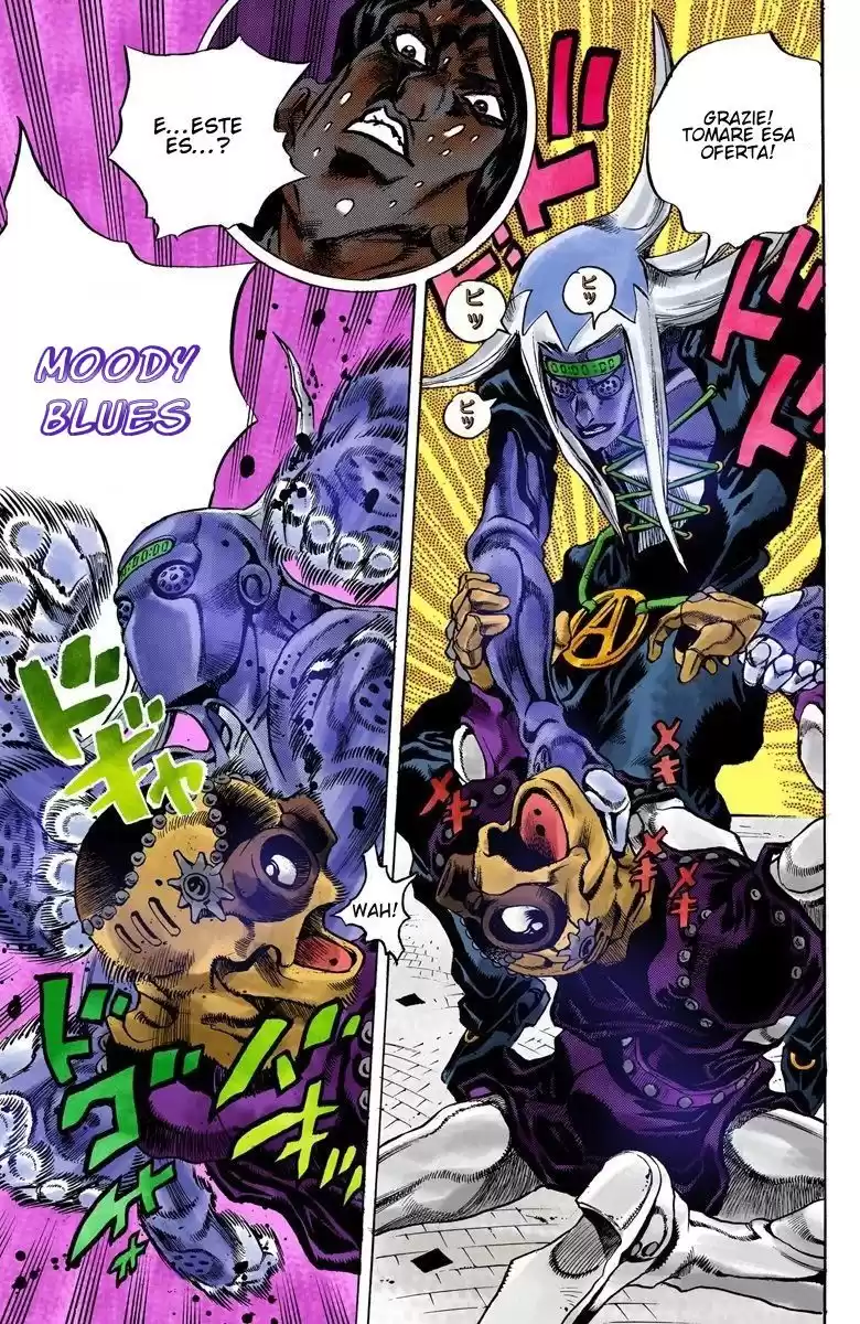 JoJo's Bizarre Adventure Parte 5: Vento Aureo Capitulo 43: Man in the Mirror y Purple Haze, Parte 4 página 11